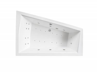 Sanovo DIOR 180x125 KOMBI PNEU - asymetrická hydromasážna vaňa 180x125 cm  ĽAVÁ ORIENTÁCIA (DIO_180x125KEL)