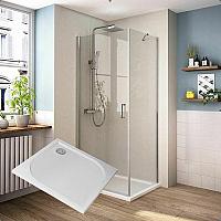 Sanovo PERFECT 80 - štvorcový sprchový kút s vaničkou z LM 80x80x198 cm