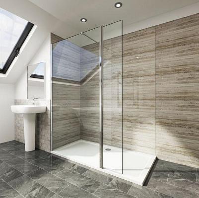 Sanovo SINGLE PLUS 80 - sprchová walk in zástena 80x30x195 cm