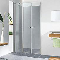 Sanovo T2 PLUS20 115 - dvojkrídlové sprchové dvere s PBD-20 112-117 cm (T2P_115C)