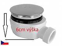 Sifón vaničkový 90 nízky - výška 6 cm