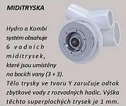 VERONELA 170x75 KOMBI elektro - hydromasážna vaňa